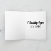 Glückliche Vatertagskarte Karte (Innenseite)