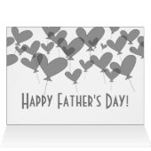 Glückliche Vatertagskarte mit Herzen (Innenansicht Horizontal (Oben))