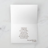 Glückliche Vatertagskarte mit lustigem Gedicht Karte (Innenseite)