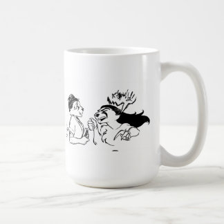Glückliche/verärgerte Kunden-Tasse Kaffeetasse