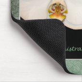 Glückliche Verwaltungsfachleute-Weiß-Orchideen Mousepad (Ecke)