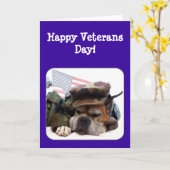 Glückliche Veteranen-Tagesboxer-Gruß-Karte Karte (Gelbe Blume)