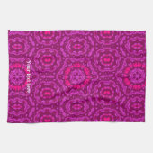 Glückliche Vibes Flüssige Kunst Mandala Muster Geschirrtuch (Horizontal)