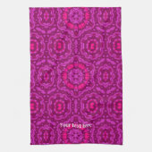 Glückliche Vibes Flüssige Kunst Mandala Muster Geschirrtuch (Vertikal)