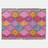 Glückliche vibrierende Stammes- Bohemische Decke (Vorderseite)