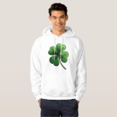 Glückliche Vier-Leaf Klee Hoodie (Vorne ganz)