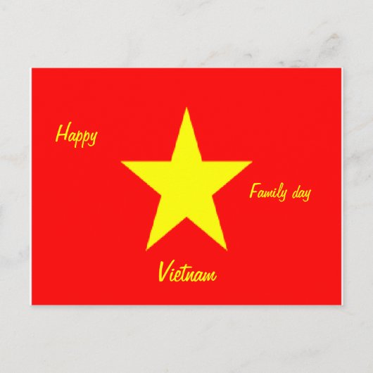 Glückliche Vietnam-Postkarten Postkarte (Vorderseite)