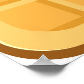 Glückliche Waffel Poster (Ecke)