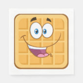 Glückliche Waffel Serviette (Vorderseite)