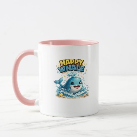 Glückliche Wal Süße Ozean Kaffeetasse (Links)