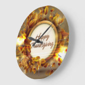 Glückliche Wand-Uhren des Erntedank-3 u. Große Wanduhr (Winkel)