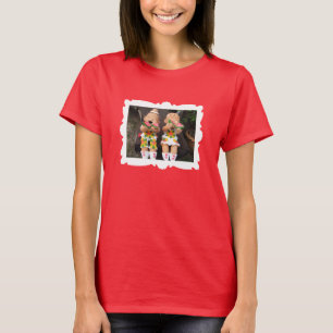 Glückliche Wassermelonenfreunde gerahmt T-Shirt