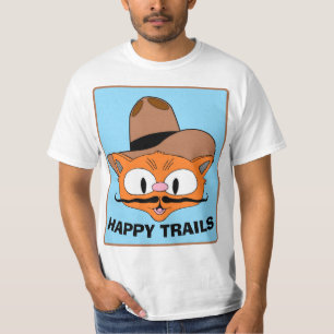 GLÜCKLICHE WEGE Cartoon-Schnurrbart-Katze Señor Ga T-Shirt