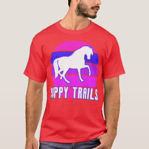 GLÜCKLICHE WEGE WEISSES PFERD T-Shirt