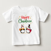 Glückliche Weihnachten Baby T-shirt (Vorderseite)