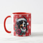 Glückliche Weihnachten Bernese Mountain Hund Weihn Tasse (Links)