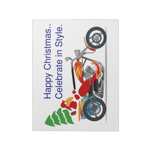 GLÜCKLICHE WEIHNACHTEN, FEIERFEIERN IM STIL NOTIZBLOCK (Rotiert)