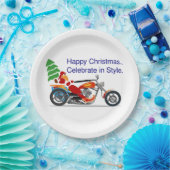 GLÜCKLICHE WEIHNACHTEN, FEIERFEIERN IM STIL PAPPTELLER (Party)