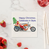 GLÜCKLICHE WEIHNACHTEN, FEIERFEIERN IM STIL SERVIETTE (Beispiel)