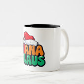 Glückliche Weihnachten Zwei-Tone-Tasse Zweifarbige Tasse (VorderseiteRechts)