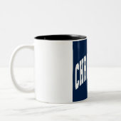 Glückliche Weihnachten Zwei-Tone-Tasse Zweifarbige Tasse (Links)