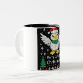 Glückliche Weihnachten Zwei-Tone-Tasse Zweifarbige Tasse (Vorderseite Links)
