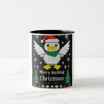 Glückliche Weihnachten Zwei-Tone-Tasse