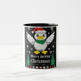 Glückliche Weihnachten Zwei-Tone-Tasse Zweifarbige Tasse