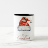Glückliche Weihnachten Zwei-Tone-Tasse Zweifarbige Tasse (Mittel)