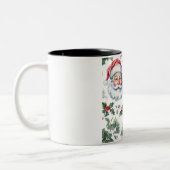 Glückliche Weihnachten Zwei-Tone-Tasse Zweifarbige Tasse (Links)