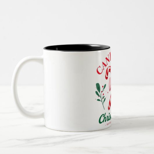 Glückliche Weihnachten Zwei-Tone-Tasse Zweifarbige Tasse (Links)