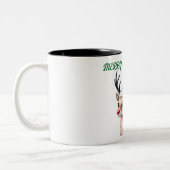 Glückliche Weihnachten Zwei-Tone-Tasse Zweifarbige Tasse (Links)