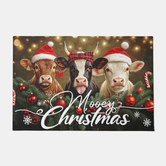 Glückliche Weihnachts-Feiertage Türmatte – Festlic (Vorderseite)