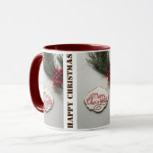 Glückliche Weihnachtsfeiertage Tasse (Vorderseite Links)