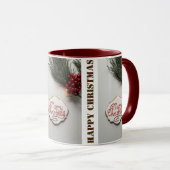 Glückliche Weihnachtsfeiertage Tasse (VorderseiteRechts)