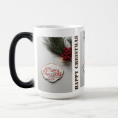 Glückliche Weihnachtsfeiertage Tasse (Links)