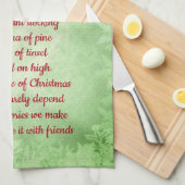 Glückliche Weihnachtsgeschenke Küchentücher (Viertel Falte)