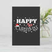 Glückliche Weihnachtsgeschenke Weihnachten Weihnac Einladung (Stehend Vorderseite)