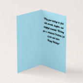 Glückliche Weihnachtskarte (Innenseite)