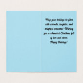 Glückliche Weihnachtskarte (Innenseite Aufgefaltet)