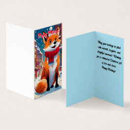 Glückliche Weihnachtskarte