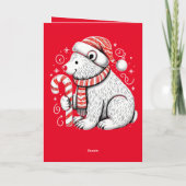 Glückliche Weihnachtskarte Dankeskarte (Rückseite)