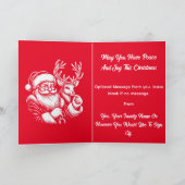 Glückliche Weihnachtskarte Dankeskarte (Innenseite)