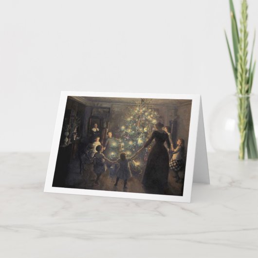 Glückliche Weihnachtskarte Feiertagskarte (Vorderseite)