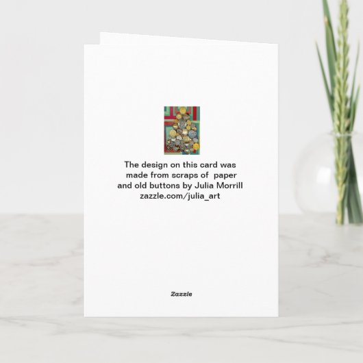 Glückliche Weihnachtskarte Feiertagskarte (Rückseite)