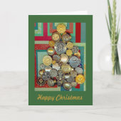 Glückliche Weihnachtskarte Feiertagskarte (Vorderseite)