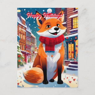 Glückliche Weihnachtskarte Postkarte