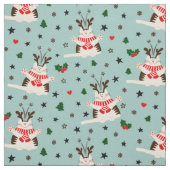 Glückliche Weihnachtskatzen - Weihnachten Stoff (Muster)
