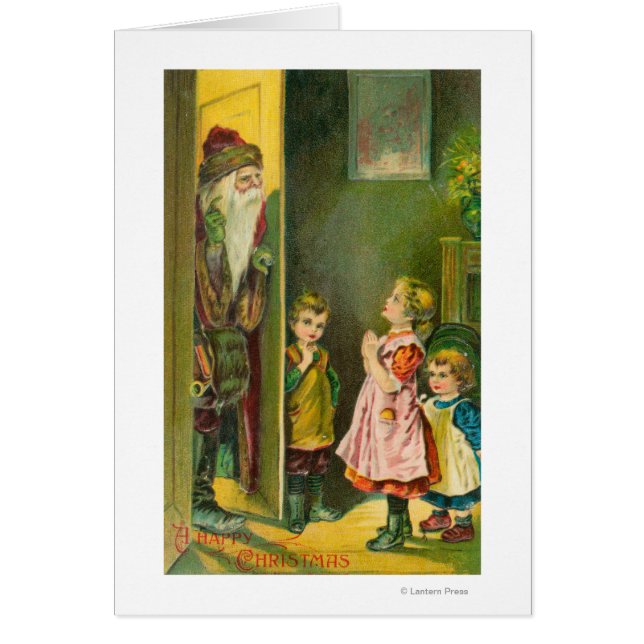 Glückliche Weihnachtskinder, die Weihnachten Gelas (Vorne)
