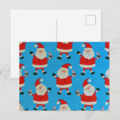 Glückliche Weihnachtsmänner Postkarte (Vorne/Hinten)